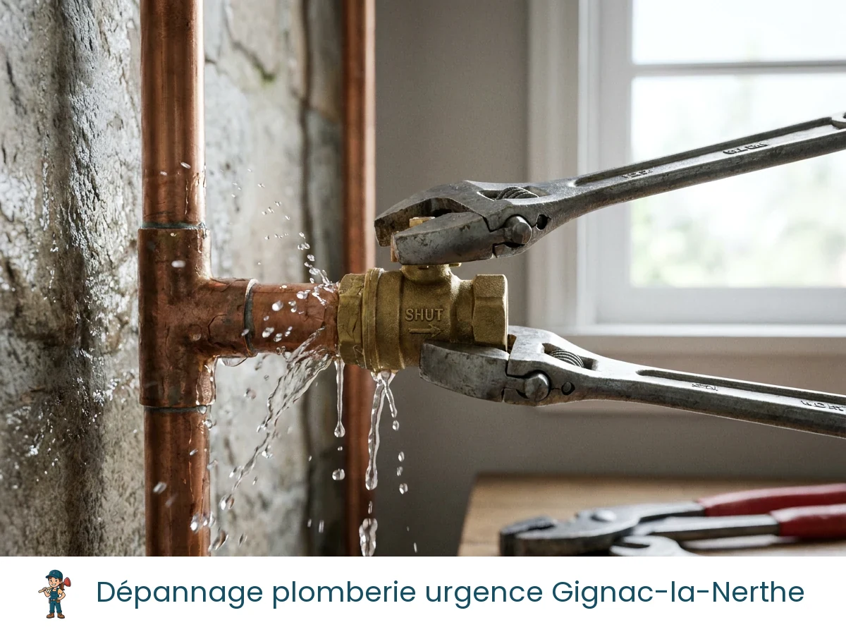 Dépannage plomberie urgence à Gignac-la-Nerthe