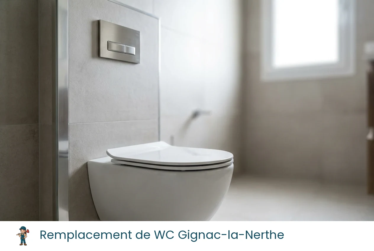 Remplacement de WC à Gignac-la-Nerthe
