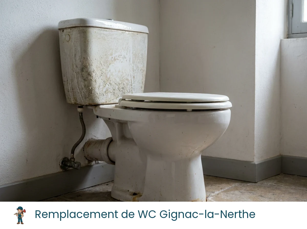 Remplacement de WC à Gignac-la-Nerthe