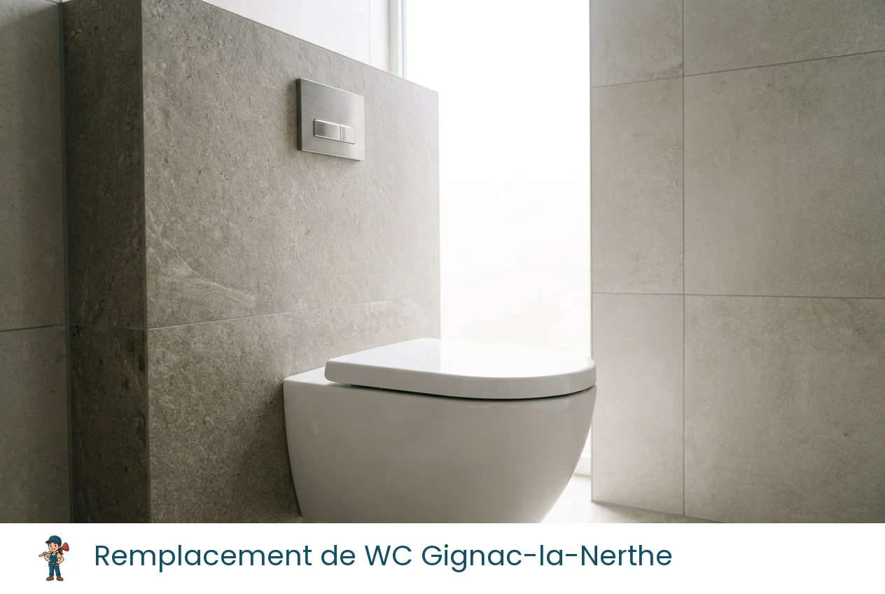 Remplacement de WC à Gignac-la-Nerthe