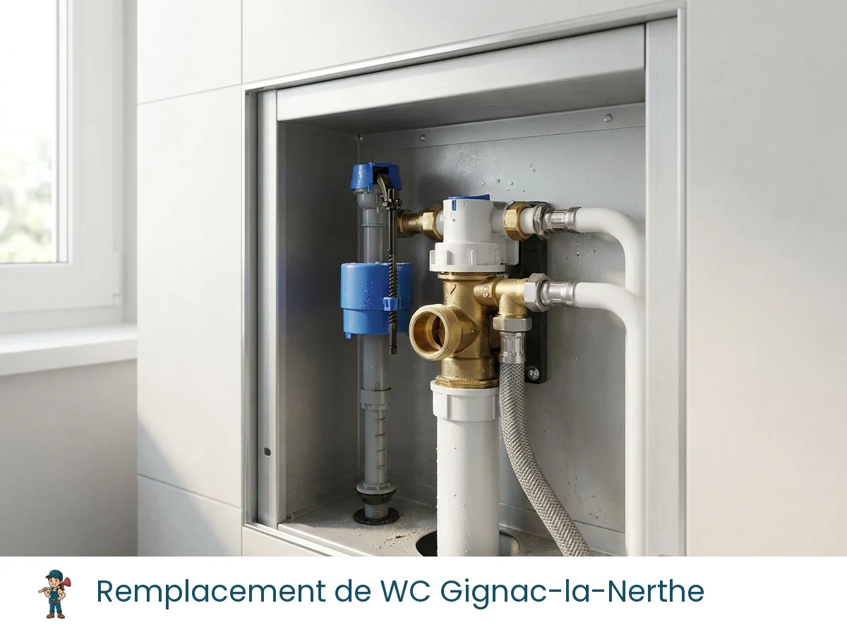 Remplacement de WC à Gignac-la-Nerthe